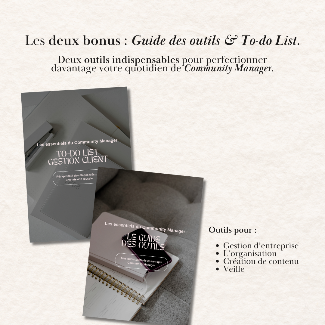Les essentiels du Community Manager ! 📂