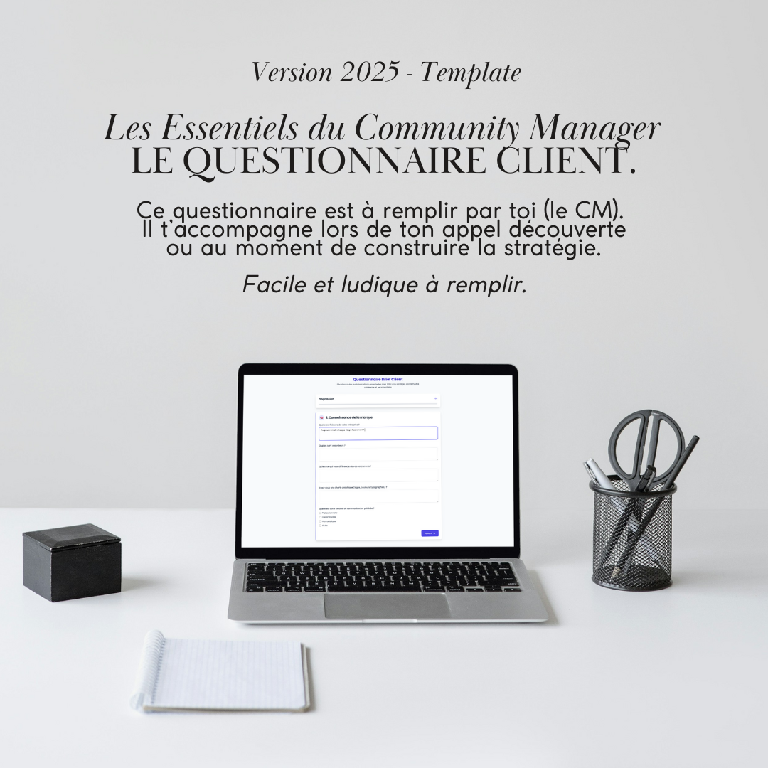 Le questionnaire client - Template