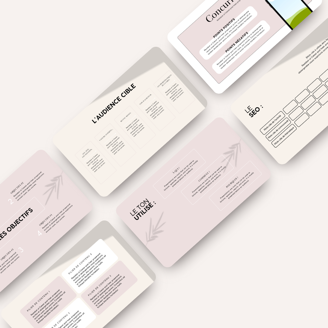 La stratégie de contenu - Template – Community by L