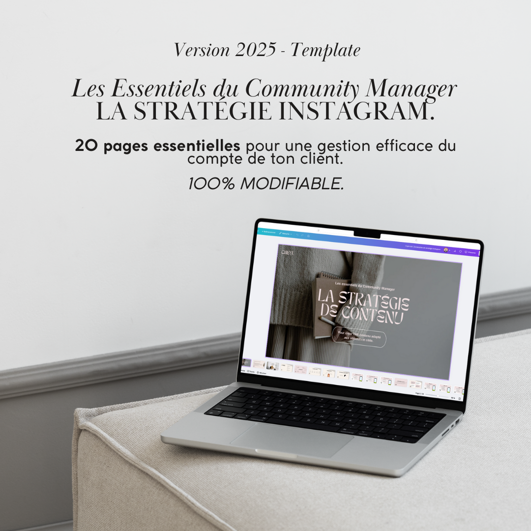 La stratégie de contenu - Template – Community by L