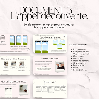 L'appel découverte - Template
