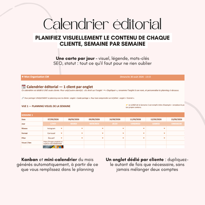 CM Hub Sheets - L'outil tout-en-un pour ton activité de CM