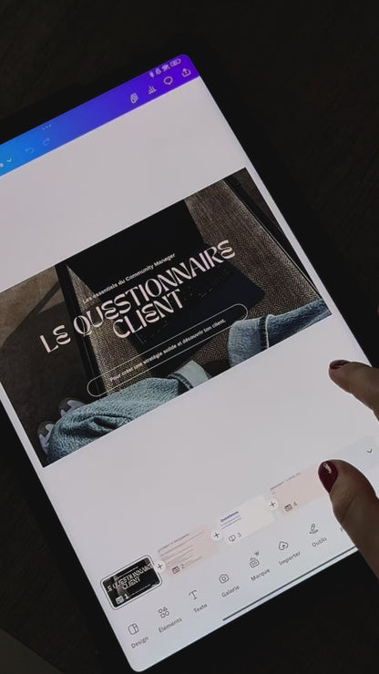Le questionnaire client - Template